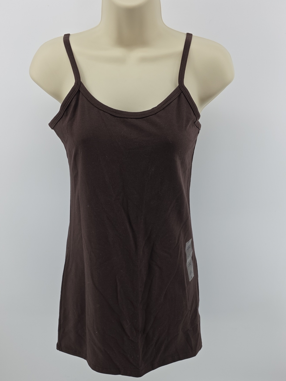 Buckle Chocolate Brown Spaghetti-Strap Camisole